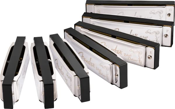 Amazon.com: Fender Blues Deluxe Harmonica Pack of 7 Bundle with